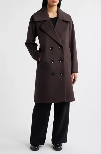 Double Breasted Knit Coat | Nordstrom