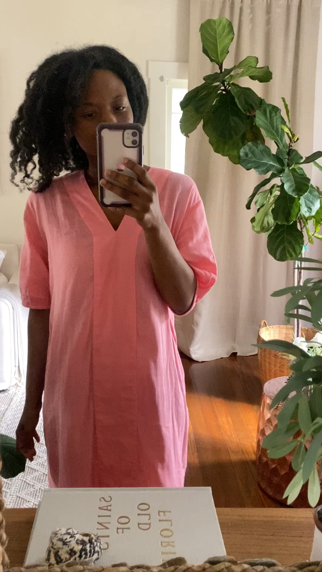 Coral peach caftan. The perfect spring and summer beach dress. Toss on a cardigan for extra warmth 

#LTKstyletip #LTKSeasonal