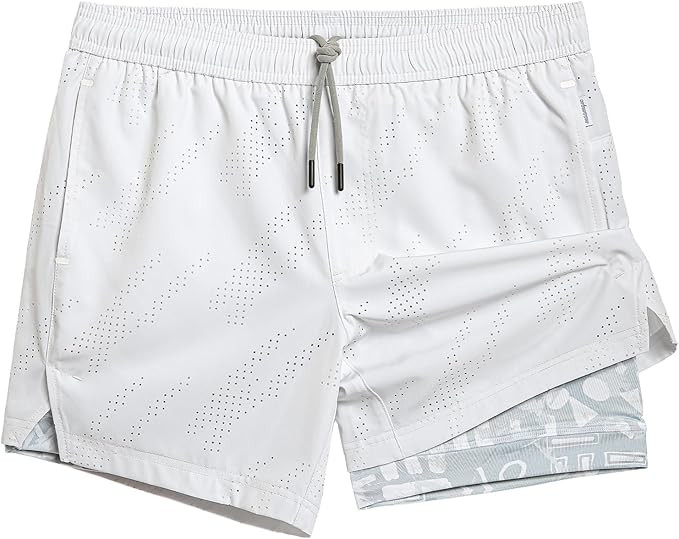 maamgic Mens Running Shorts with Compression Liner 5" Quick Dry Workout Gym Shorts Anti-Chafe 2 i... | Amazon (US)