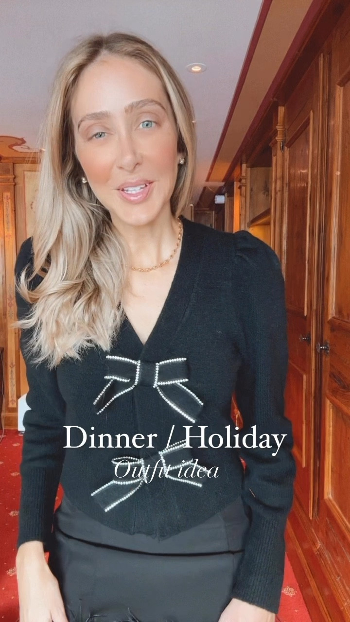 Dinner & holiday outfit idea 
Adorable and warm outfit idea for the holidays and dinner 
All run tts . Wearing a size small on all  pieces 


#LTKTravel #LTKSeasonal #LTKHoliday