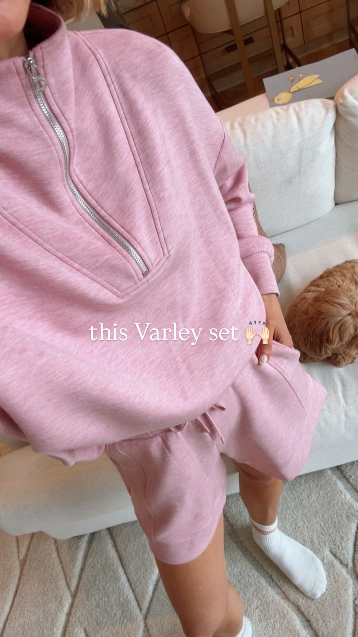 I'm wearing size xs in bottoms and small in my top 