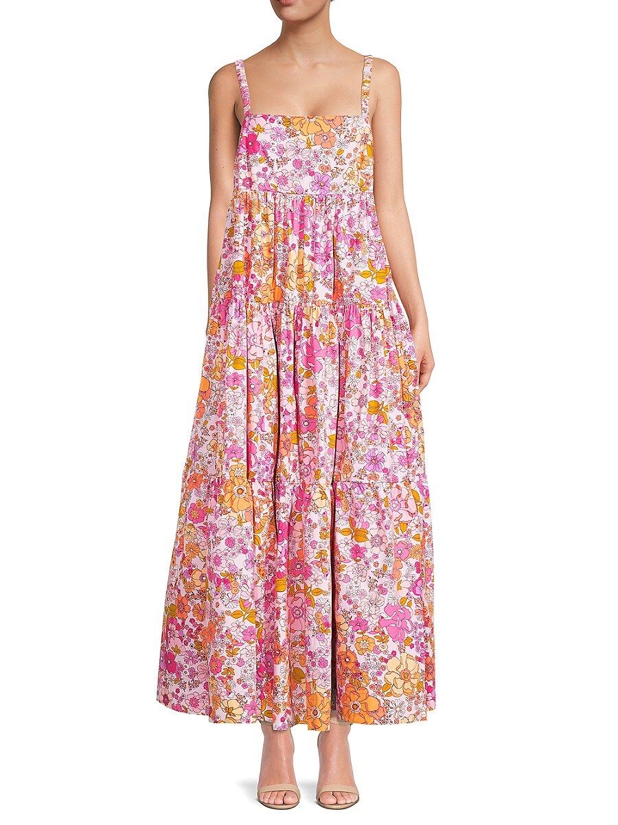 Free People Women's Park Slope Maxi Dress - Pink - Size M | Saks Fifth Avenue OFF 5TH