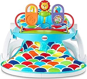 Fisher-Price Deluxe Sit-Me-Up Floor Seat with Toy-Tray Happy Hills | Amazon (US)