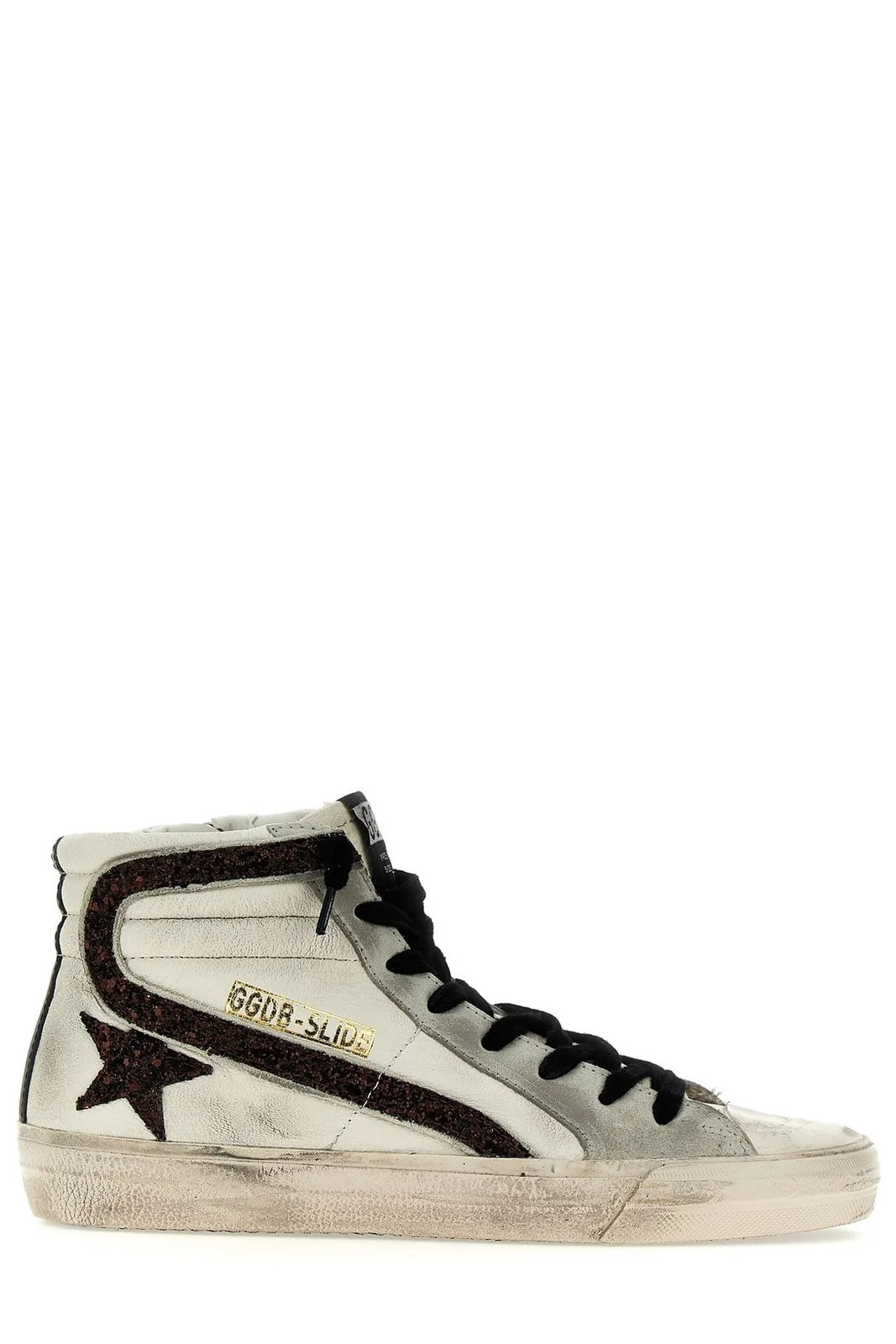 Golden Goose Deluxe Brand Slide Sequin-Embellished Lace-Up Sneakers | Cettire Global