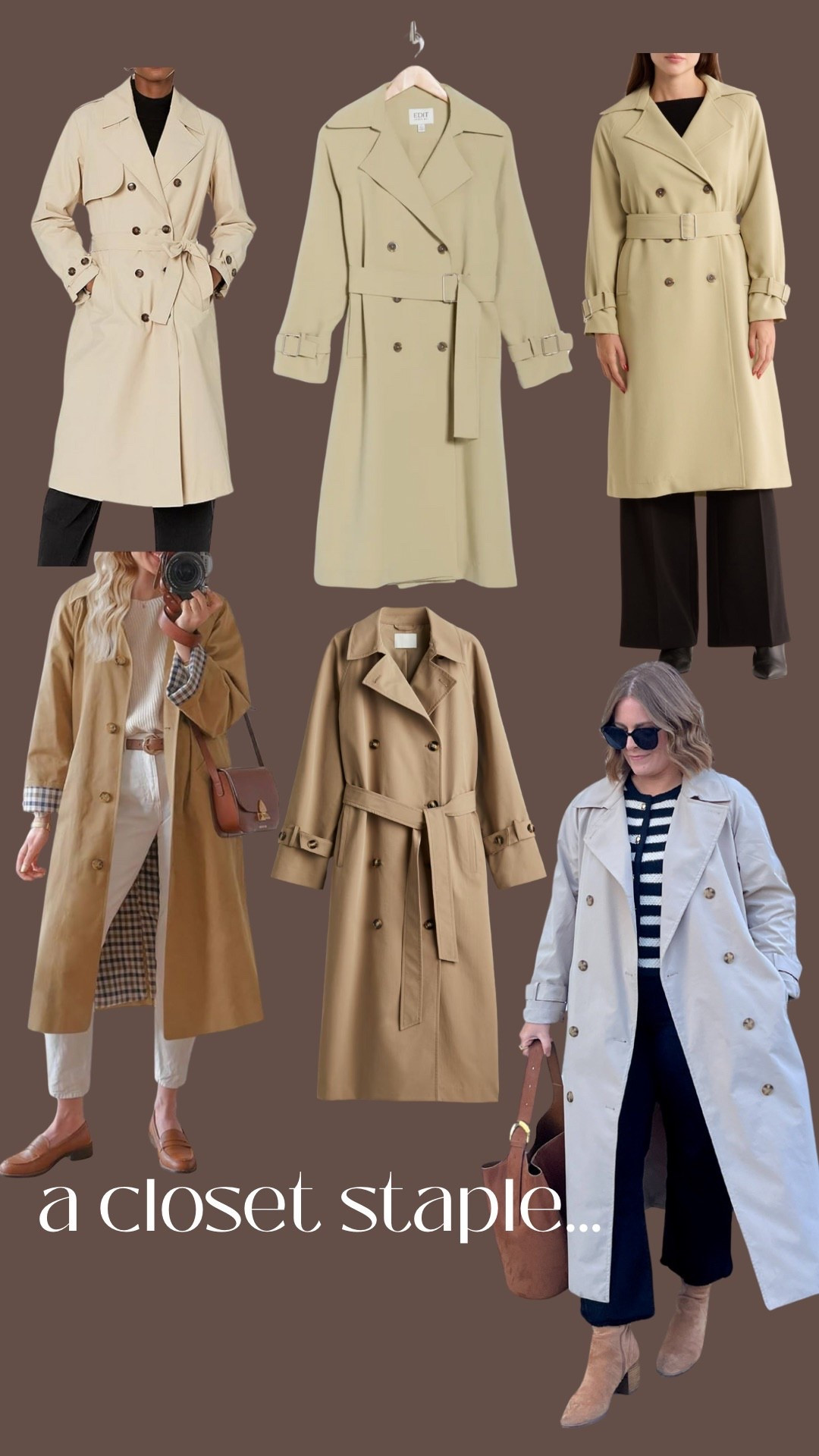 a closet staple// trench coats under $100

the one I’m wearing is from H&M, wearing M

#LTKMidsize #LTKStyleTip #LTKSeasonal