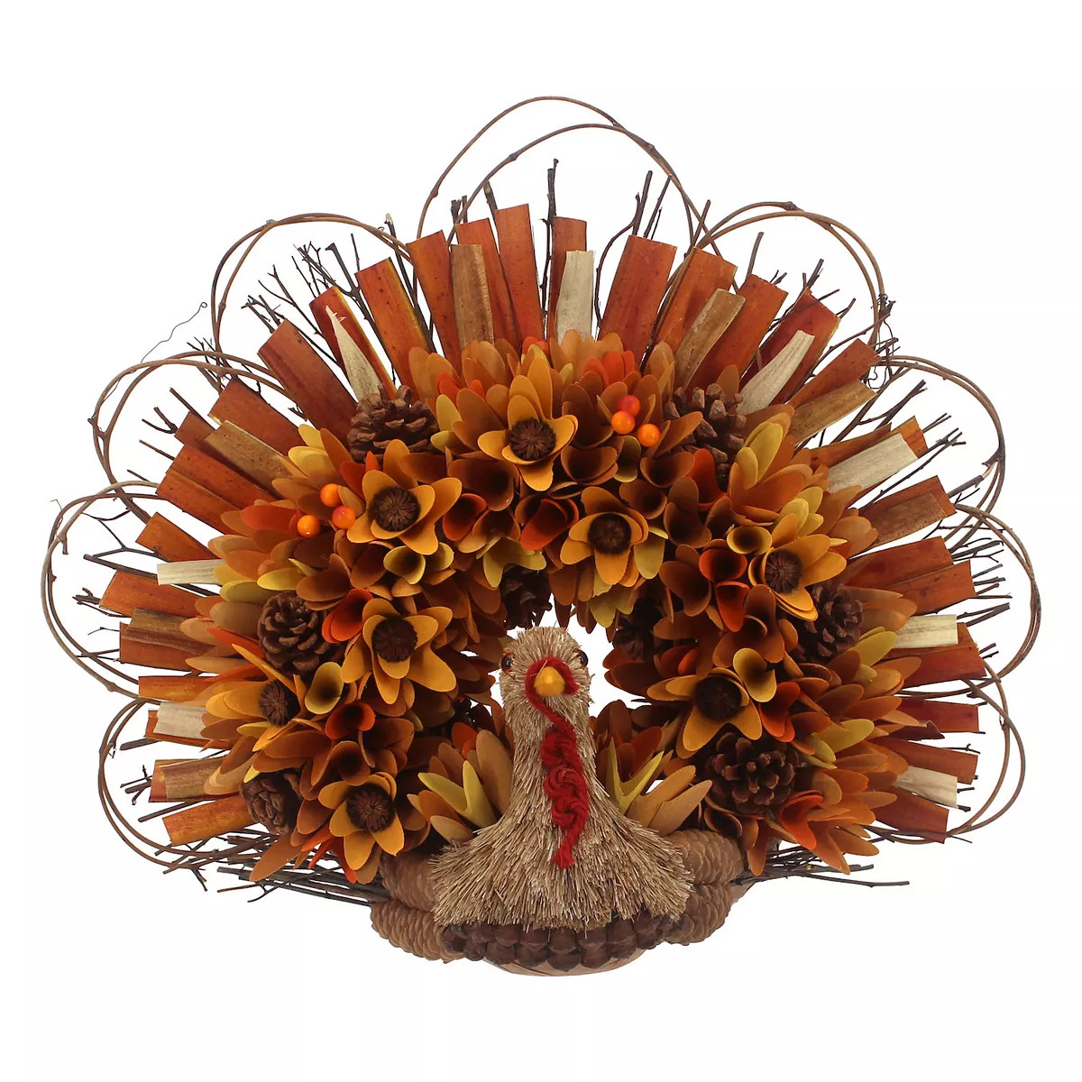 Celebrate Together™ Fall Wood Curl Turkey Wreath | Kohl's