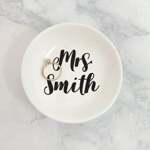 Personalized Mrs Ring Dish  Personalized Ring Dish Gift for | Etsy | Etsy (US)
