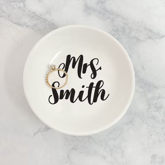 Personalized Mrs Ring Dish  Personalized Ring Dish Gift for | Etsy | Etsy (US)