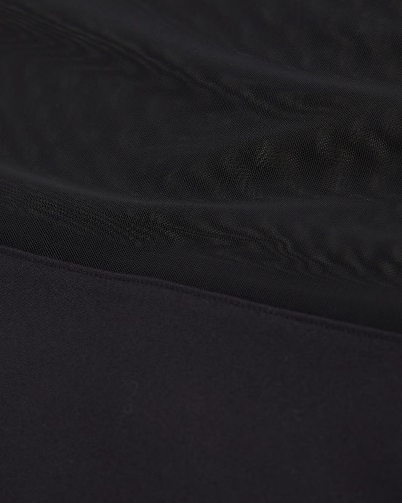 Long-Sleeve Mesh Crew Bodysuit | Abercrombie & Fitch (US)