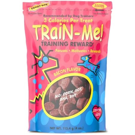 Crazy Dog Train-Me! Training Reward Dog Treats 16 Oz., Bacon Regular | Amazon (US)
