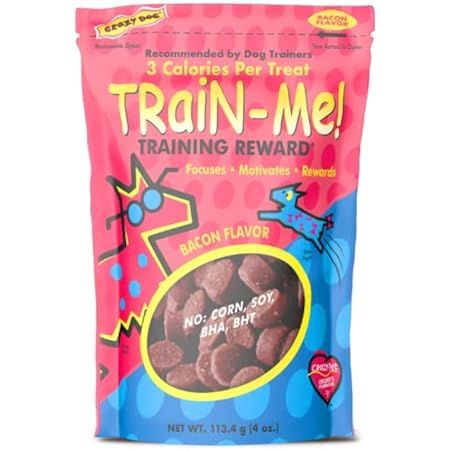 Crazy Dog Train-Me! Training Reward Dog Treats 16 Oz., Bacon Regular | Amazon (US)