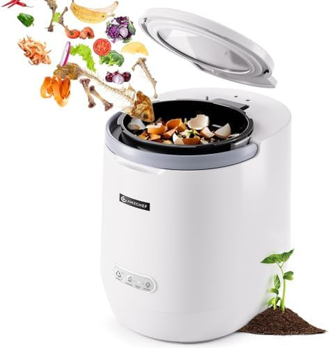 AMZCHEF Electric Composter for Kitchen, 4L Countertop Compost Bin Machine - Fast 4-Hour Food Wast... | Amazon (US)