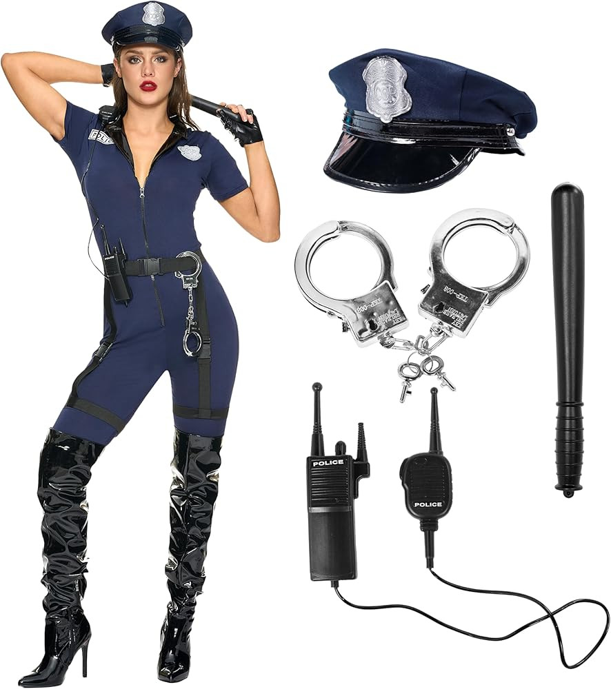 Spooktacular Creations Women Police Costume Set, Adult Cop Halloween Costumes Jumpsuit for Hallow... | Amazon (US)
