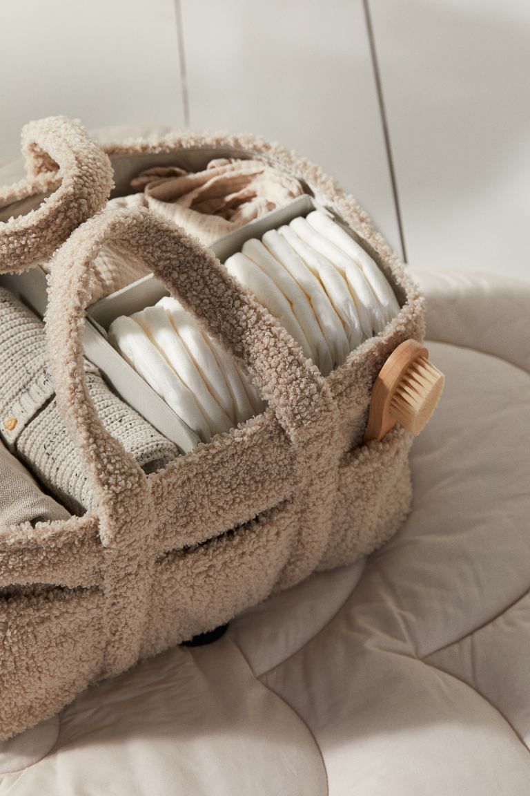Teddy Fleece Changing Bag - Light beige - Home All | H&M US | H&M (US + CA)