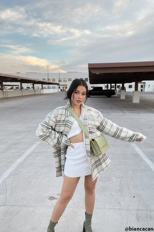 Brushed Plaid Shacket | Forever 21 (US)