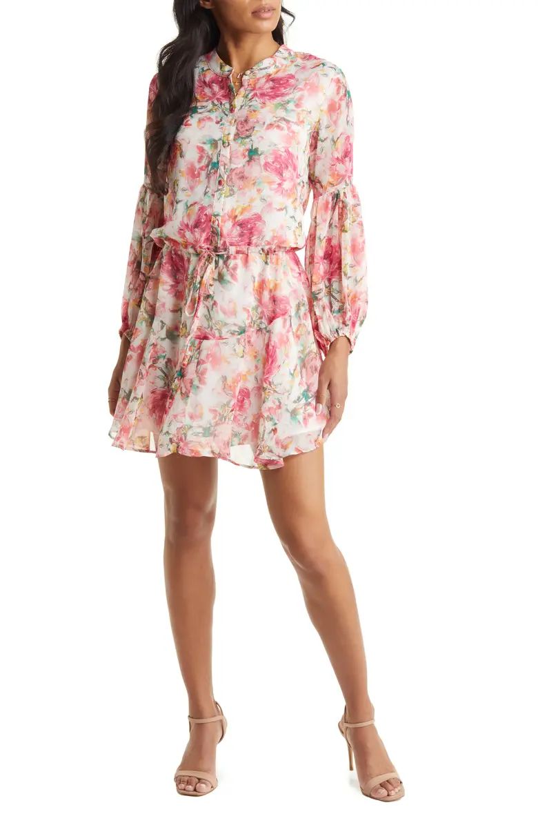 VICI Collection Floral Balloon Sleeve Dress | Nordstrom | Nordstrom