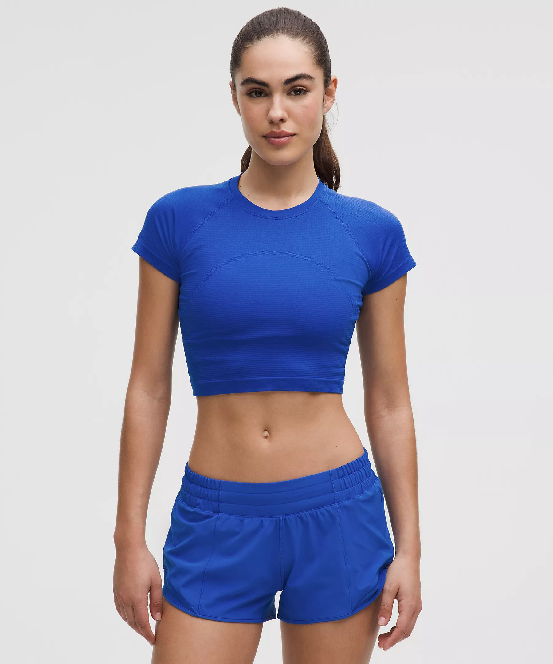 Swiftly Tech Cropped Short-Sleeve Shirt 2.0 | Women's Short Sleeve Shirts & Tee's | lululemon | Lululemon (US)