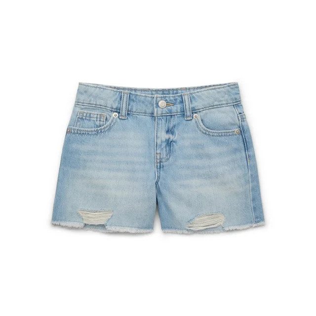 Wonder Nation Tween Girls Cutoff Denim Shorts, Sizes 5-18 | Walmart (US)