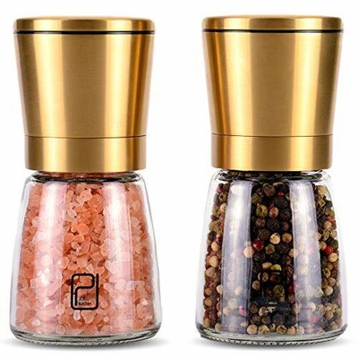 JCPKitchen Gold Salt and Pepper Grinder Set - Golden Salt and Pepper Shaker Mil | eBay US