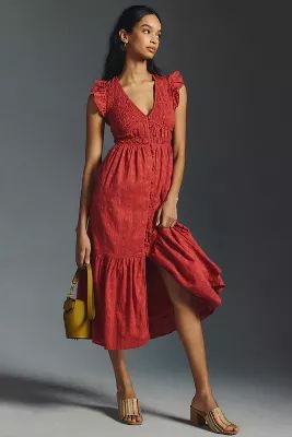 By Anthropologie The Peregrine Midi Dress | Anthropologie (US)
