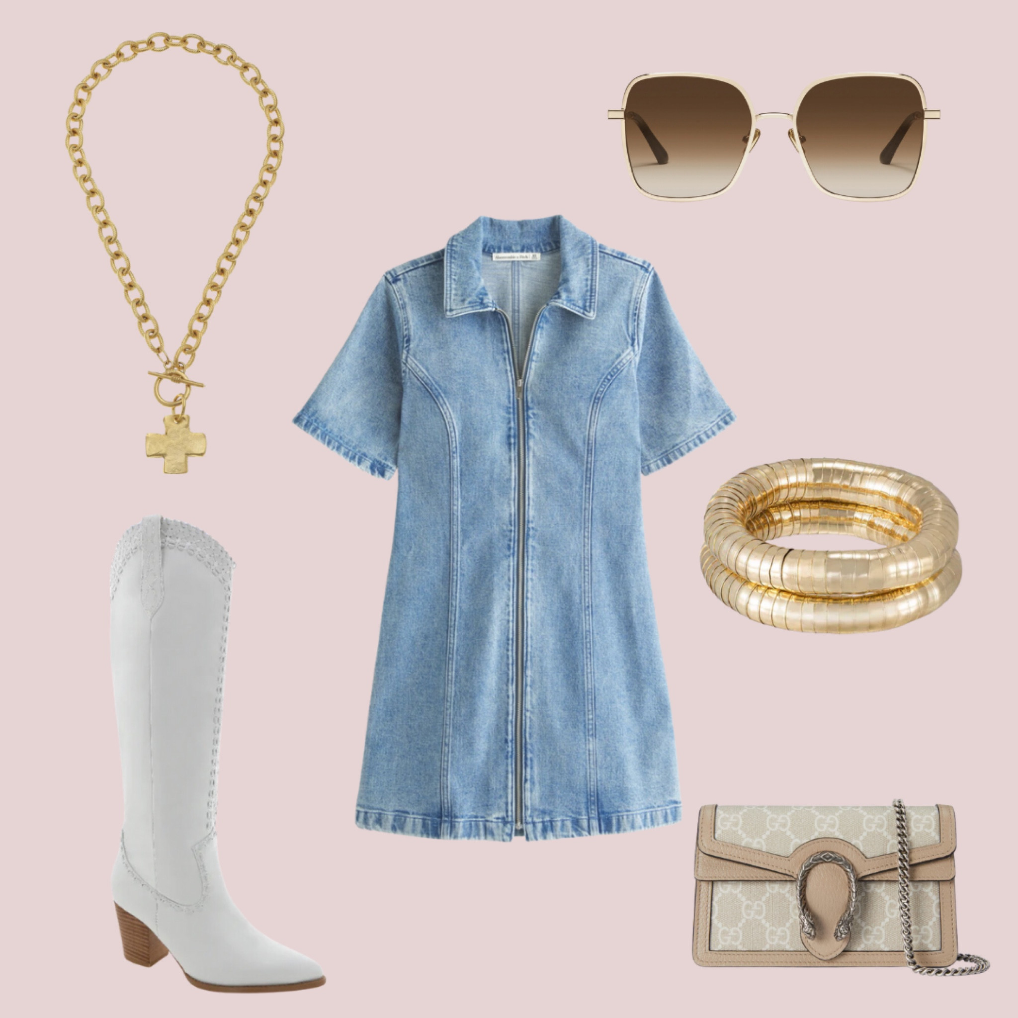 This denim dress is so cute and perfect for concerts, fall activities, or game days. Shop this look in the Abercrombie & Fitch Fall Sale starting this Thursday. From 9/26-9/29, get 20% off storewide. 

#LTKFallSale #LTKSeasonal #LTKStyleTip