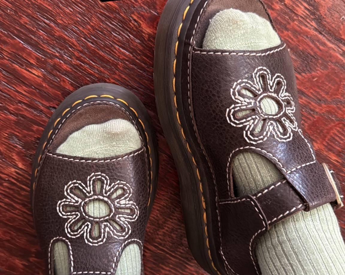 Brown flower doc marten sandals 🤎

#LTKootd #LTKGiftGuide #LTKHoliday