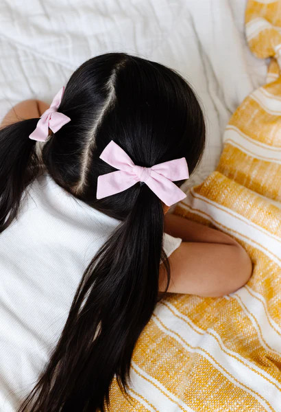 Peony Pink Woven Oxford Poppy | Little Poppy Co