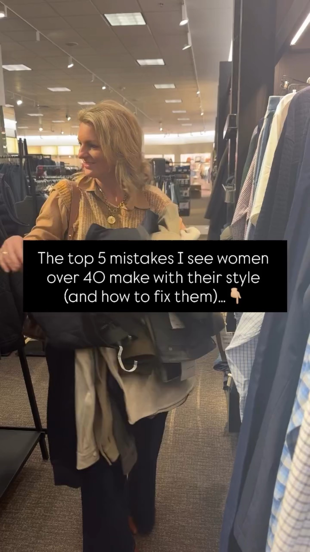 Let’s talk about the top 5 mistakes I see women over 40 make with their style—and exactly how to fix them:

1️⃣ Wearing Clothes That Don’t Fit Anymore
Pieces that are too tight or too loose leave you feeling uncomfortable and frumpy.
✨ Fix it: Tailor what you love or invest in pieces that fit your current shape beautifully.

2️⃣ Sticking Only to Basics
Living in plain tees and jeans can make your wardrobe feel uninspired.
✨ Fix it: Add pops of color, statement accessories, or interesting silhouettes to breathe life into your looks.

3️⃣ Avoiding Trends Entirely
Thinking you can’t try trends after 40 can leave your style feeling dated.
✨ Fix it: Incorporate modern touches like updated denim cuts or fresh prints—just in a way that still feels like you.

4️⃣ Buying for an Imaginary Life
Shopping for a fantasy lifestyle (like fancy dresses for events you never attend) means you’ll still have “nothing to wear.”
✨ Fix it: Build your wardrobe around your real, everyday life so you’re always prepared.

5️⃣ Ignoring Proportions
Wearing pieces that don’t balance each other can overwhelm your frame or make you look shorter.
✨ Fix it: Combine fitted and relaxed pieces for a flattering, effortless silhouette.

Your style should make you feel confident and comfortable—because chic has no age limit.

✔️ Save this post to come back to the next time you feel stuck in your style.

#personalstyling #effortlessstyle #styleover40 #nashvillestylist #personalstylist #styletipsforwomen #fashionover40 #fashionover50