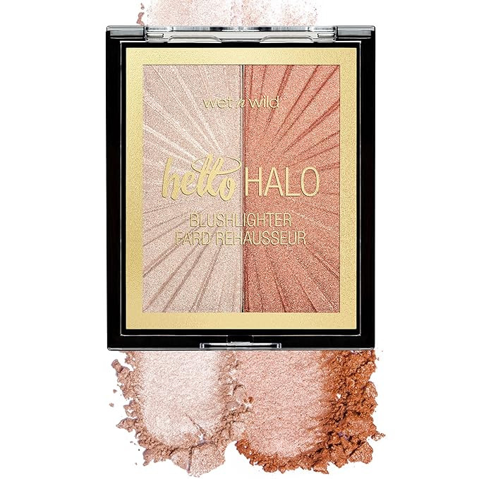 wet n wild MegaGlo Blushlighter| Blush & Highlighter Duo| Shimmer Metallic Finish| Highlight Blin... | Amazon (US)