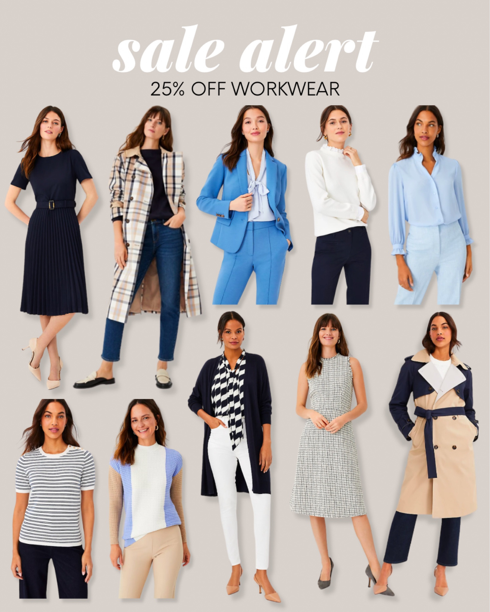 Ann Taylor workwear
Business casual outfit
Business professional outfit
Spring work outfit
Teacher outfit
Navy dress
Plaid trench coat
Blue blazer
Blue pants
Ruffle collar sweater
Light blue blouse
Navy and white striped sweater
Short sleeve sweater
Colorblock sweater
Navy cardigan
Pussybow blouse
Bow blouse
White jeans
Tweed dress
Colorblock trench coat
Spring trench coat
Spring jacket

#LTKsalealert #LTKworkwear #LTKstyletip