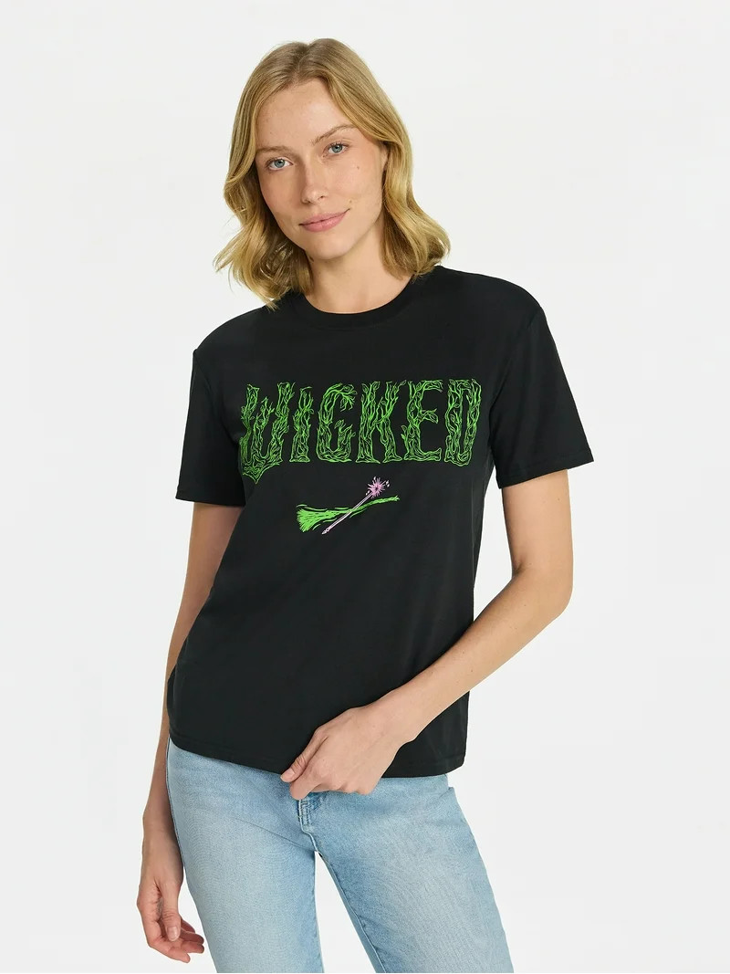 Wicked Women's Graphic Tee with Short Sleeves, Sizes XXS-XXL | Walmart (US)