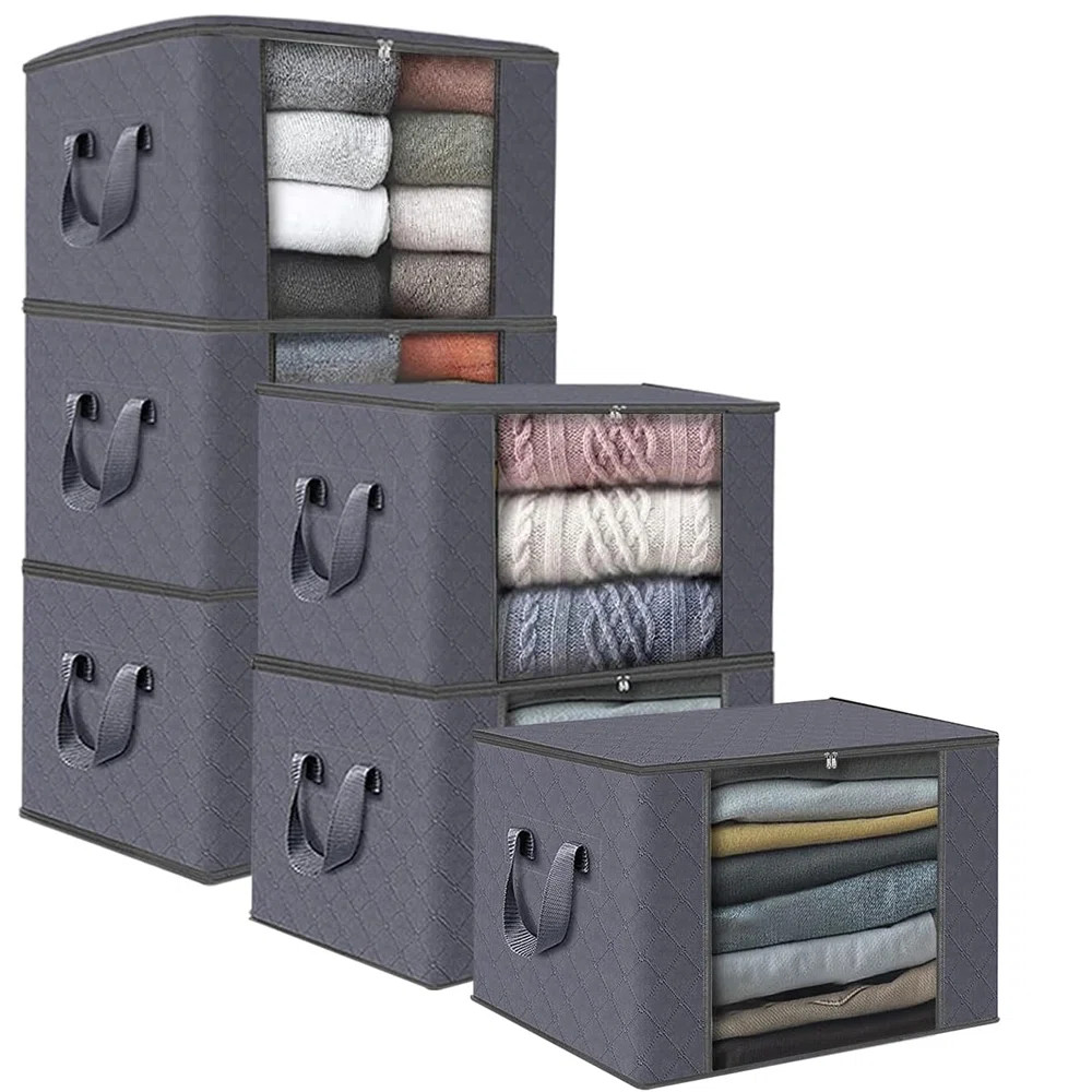 Clothes Storage, Foldable Blanket Storage Bag (Set of 6) | Wayfair North America