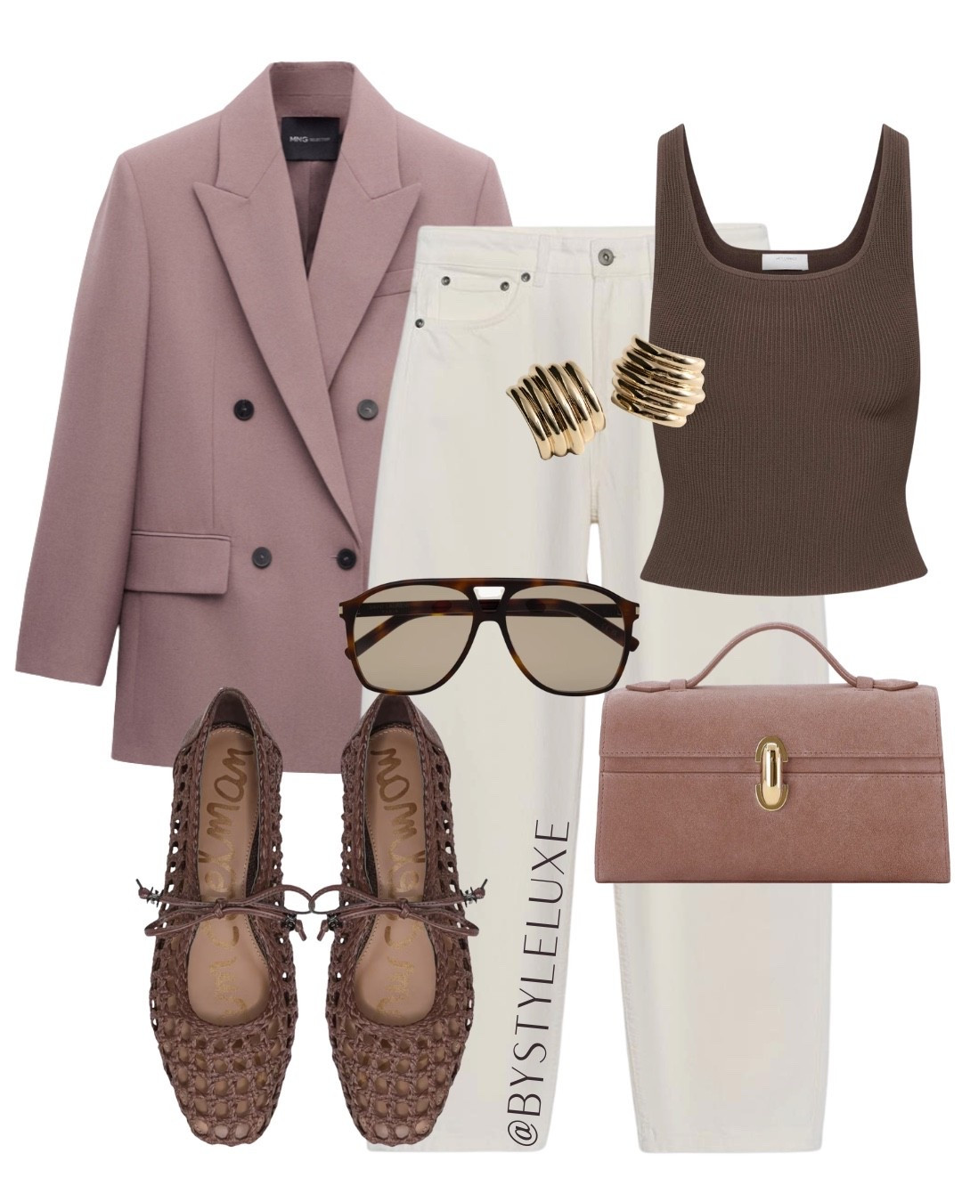BLAZER & JEANS - Pink and brown is such a gorg colour trend, perfect f for spring with some white jeans.

#blazer #jeans #springoutfit

#LTKspring #LTKshoes #LTKjeans