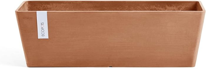 Ecopots Bruges Durable Modern Rectangular Indoor/Outdoor Recycled-Based Composite Flower Pot Plan... | Amazon (US)