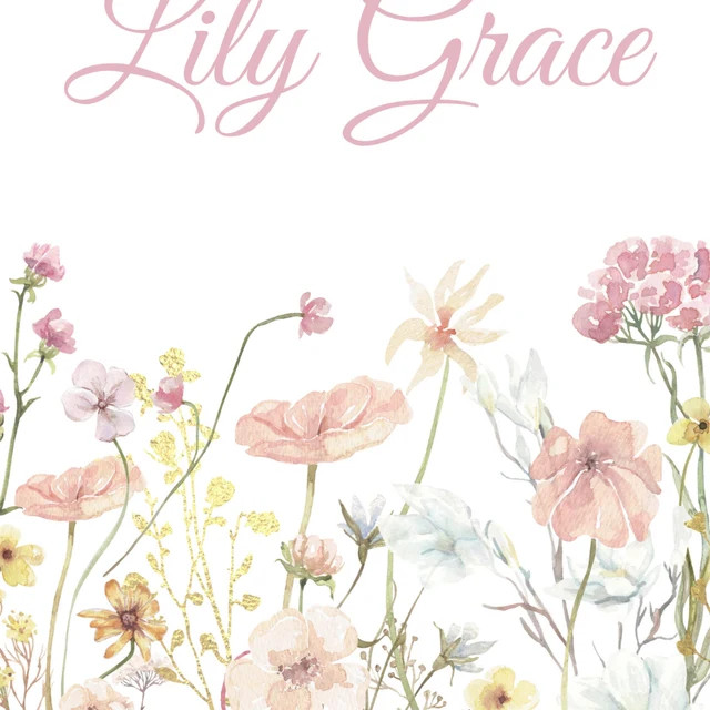 Boho Nursery Wall Art, Wildflower Nursery Decor, Botanical Print, Floral Nursery Art, Girl Nurser... | Etsy (US)