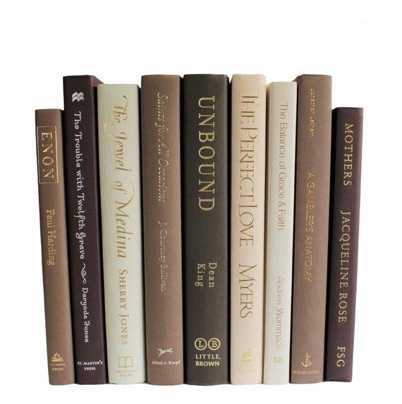 Coffee and Cream Books  Tan and Brown Books  Decorative - Etsy | Etsy (US)