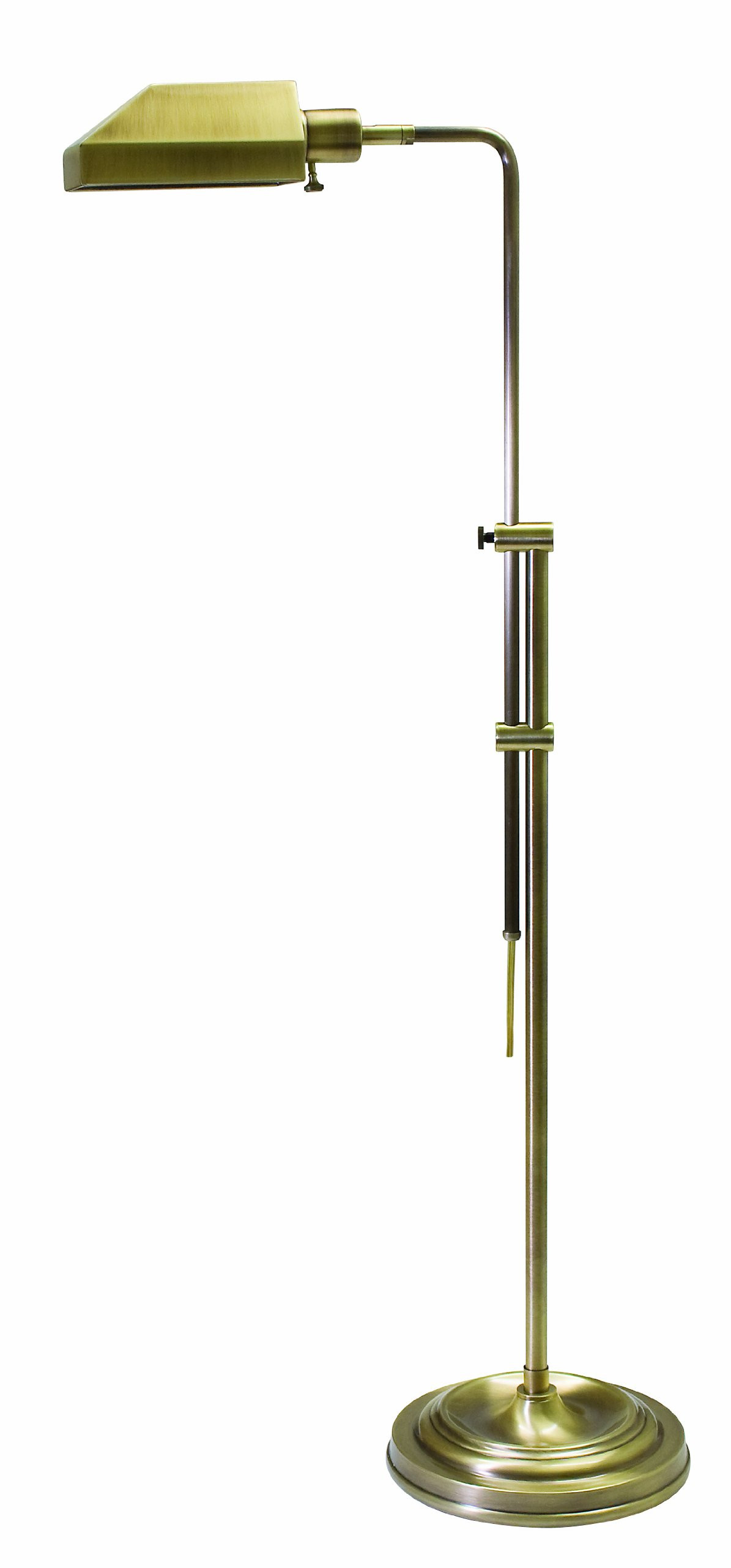 House of Troy CH825-AB Coach Collection 52-1/2-Inch Adjustable Pharmacy Floor Lamp, Antique Brass | Amazon (US)
