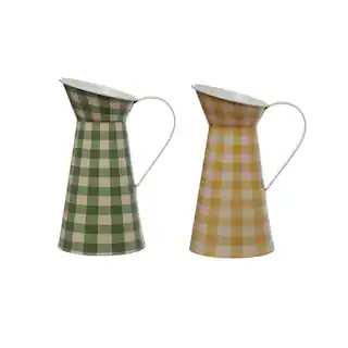 Assorted 10.5" Plaid Pitcher Decorative Container, 1pc. by Ashland® | Michaels Stores