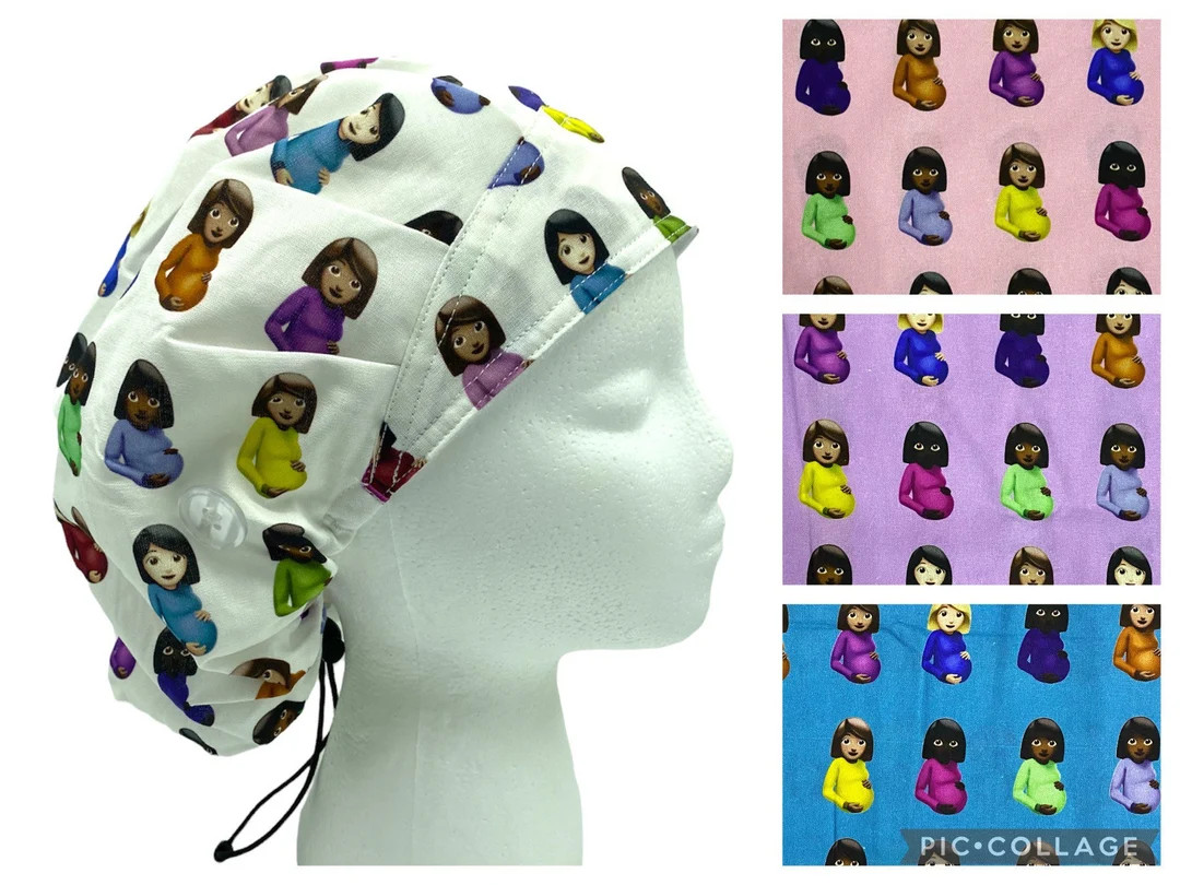 Bouffant Maternity Labor and Delivery Surgical Scrub Cap - Etsy | Etsy (US)