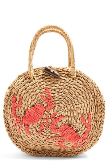 Topshop Crab Straw Mini Tote Bag - | Nordstrom