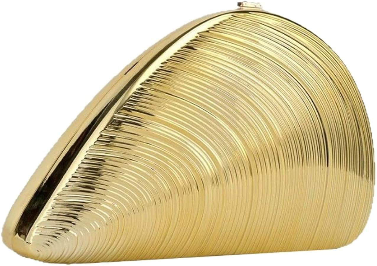Seashell Acrylic Evening Clutch Bag Women 2025 Glitter Purse Handbag Chain Shoulder Bag for Weddi... | Amazon (US)