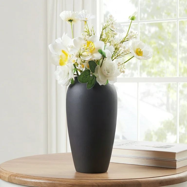 My Texas House 10" Matte Black Stoneware Vase | Walmart (US)