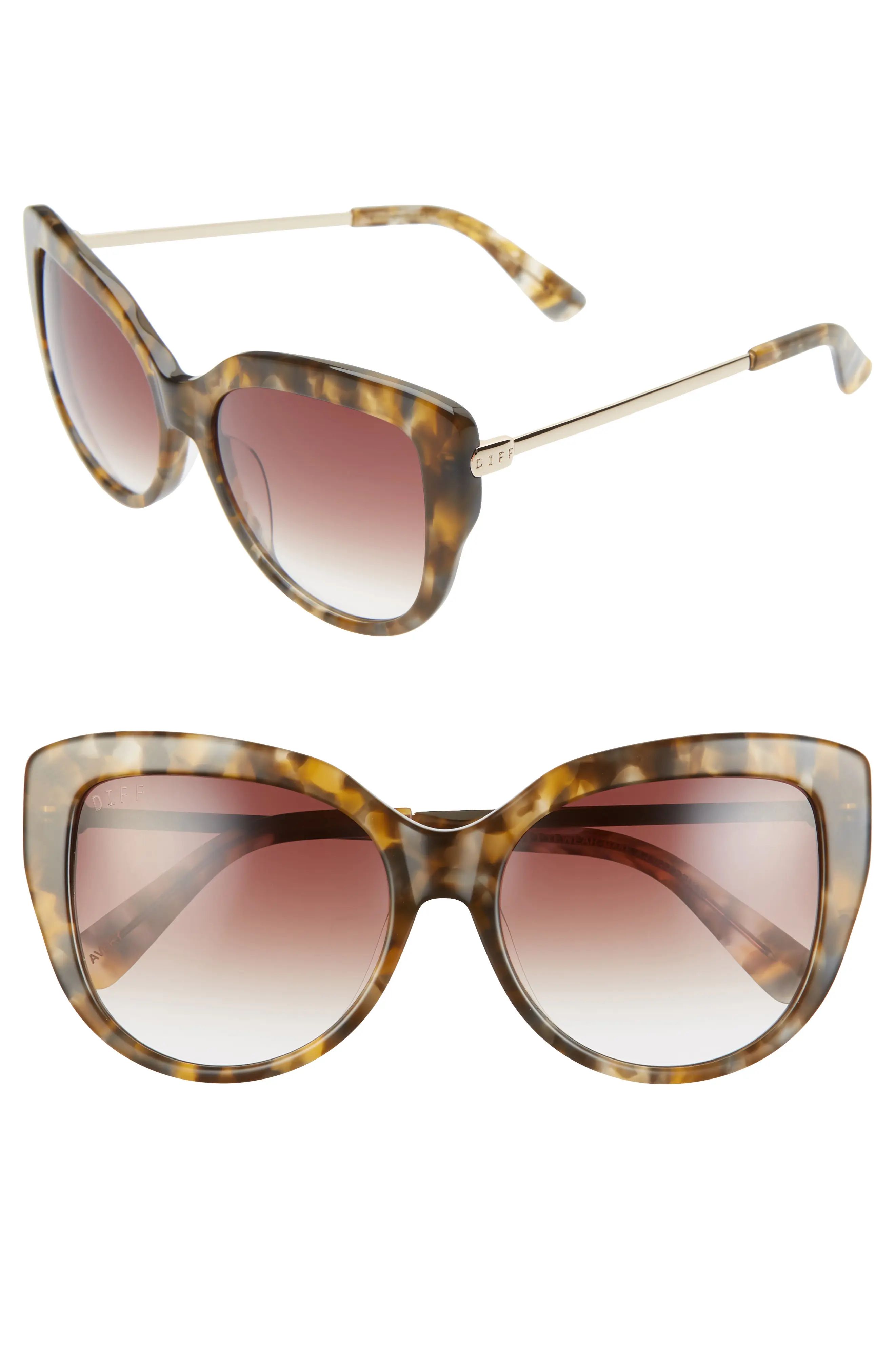 Women's Diff Avery 58mm Cat Eye Sunglasses - | Nordstrom