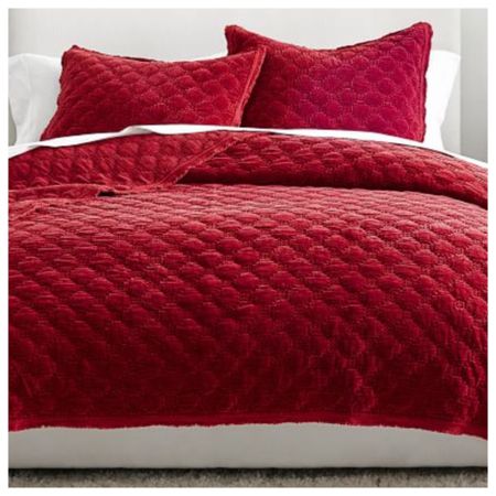 Add a pop of red to your bedroom for winter. 
.
#moody #velvetbedding #red

#LTKHoliday #LTKSeasonal