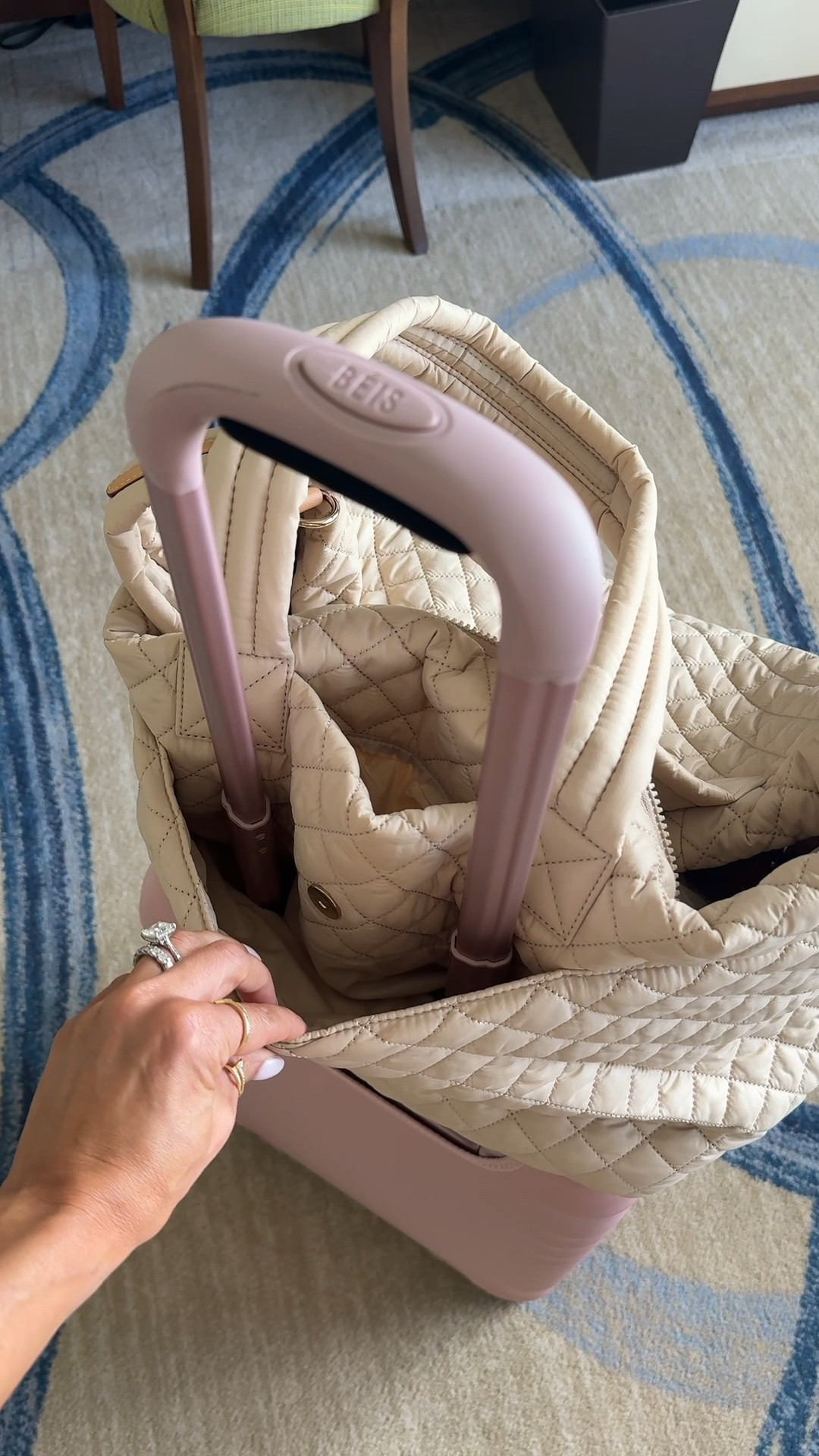  Just love this quilted bag for travel! Has a million pockets and sleeve for your luggage. Also love this luggage set! Travel favorites. Travel must-haves. Mother’s Day gift. 

#LTKTravel #LTKMothersDay #LTKootd