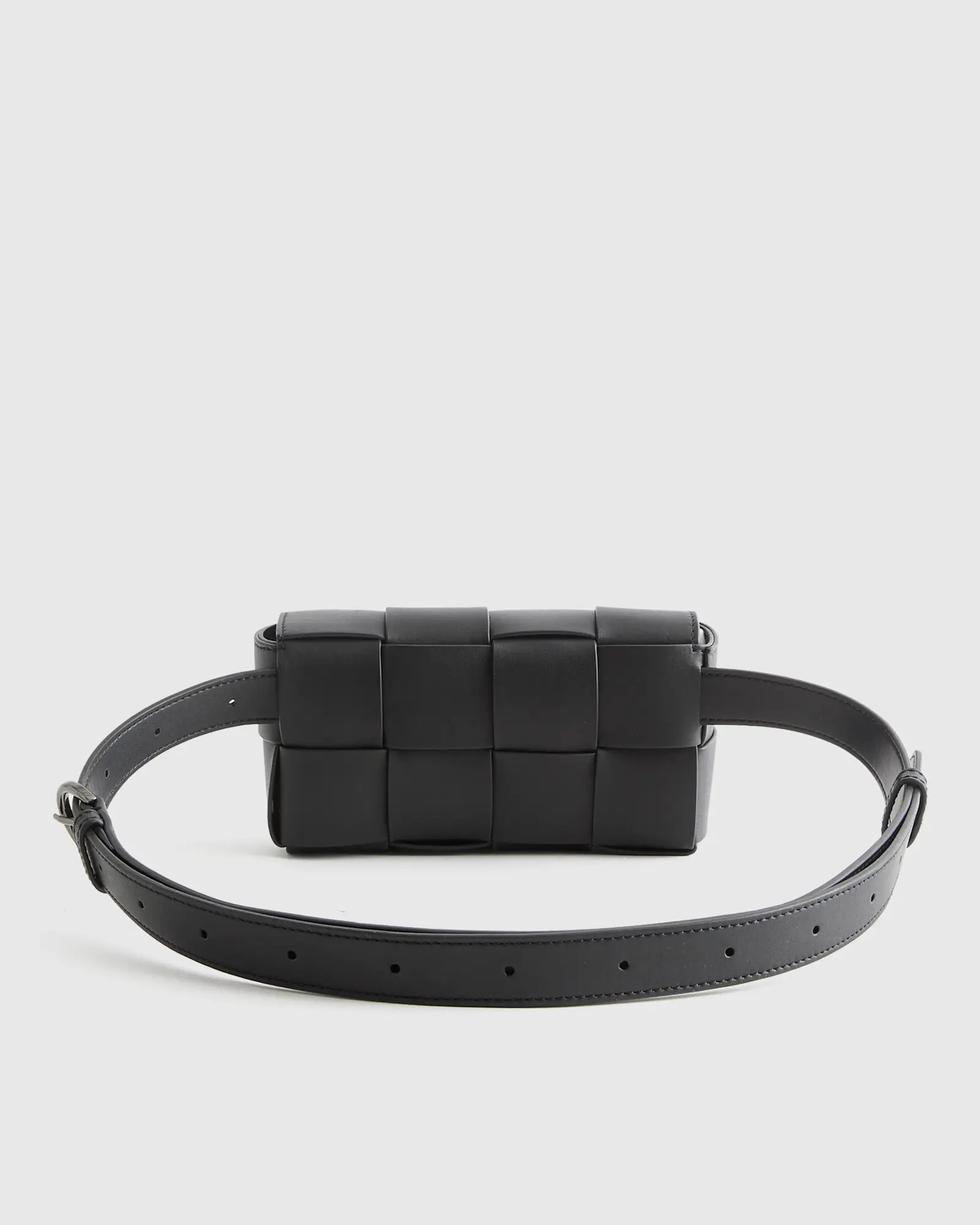 Italian Leather Handwoven Box Belt Bag | Quince