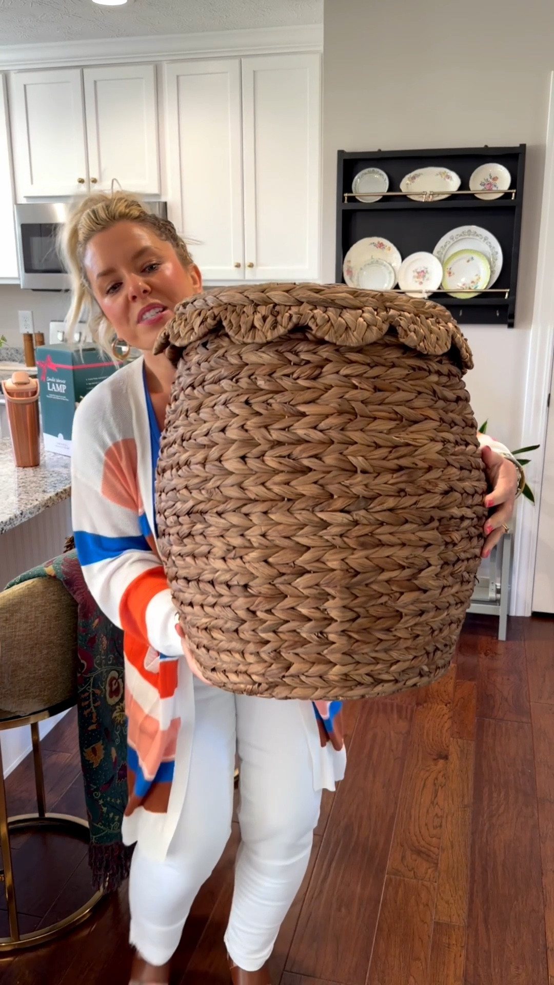 This giant lidded basket with the scalloped edges is so cute! Also comes in 2 other lighter colors - Amazon! I’ll store throw blankets in it but would be cute for kids toys, etc!

 

#LTKHome