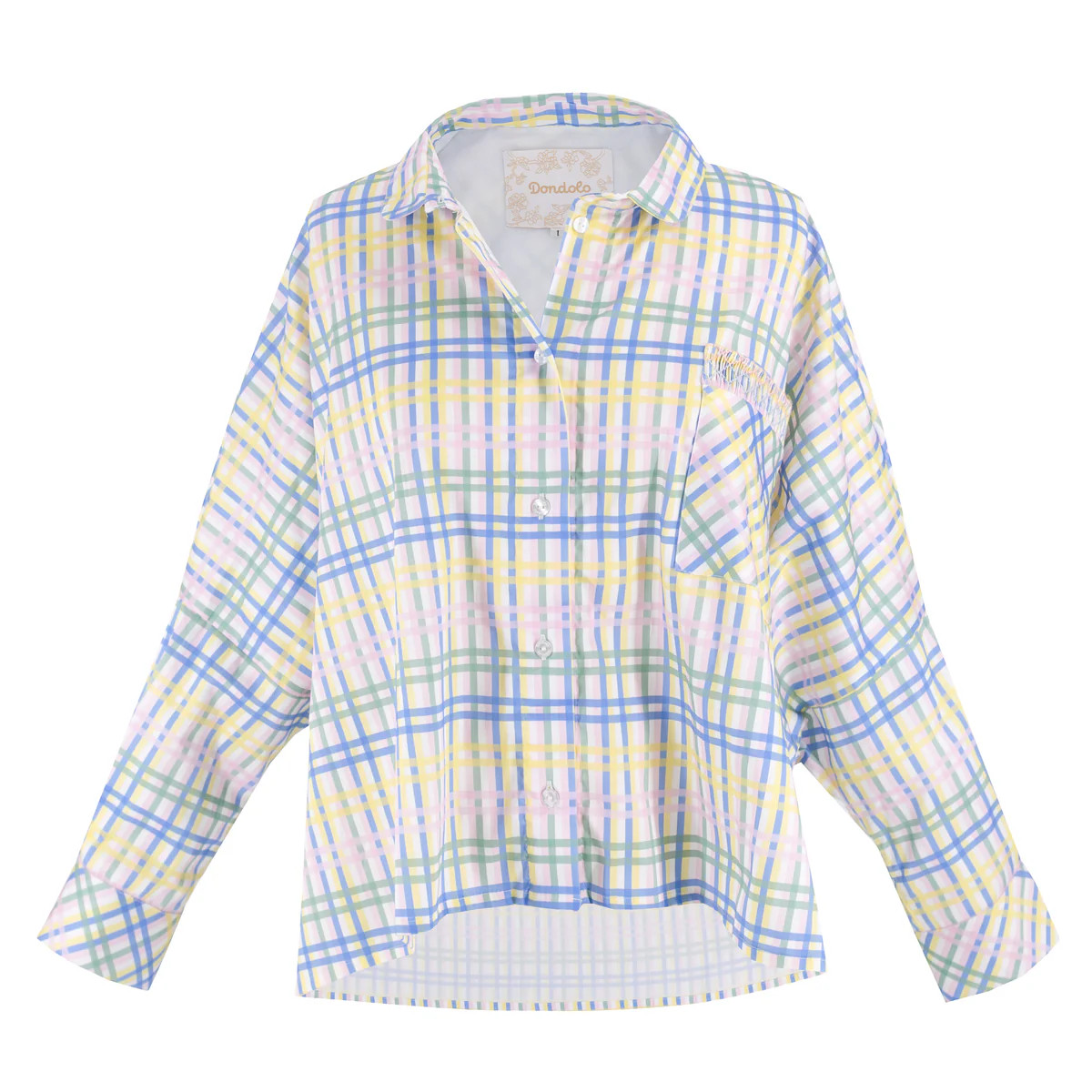 Amber Women’s Shirt - Pastel Plaid | Dondolo