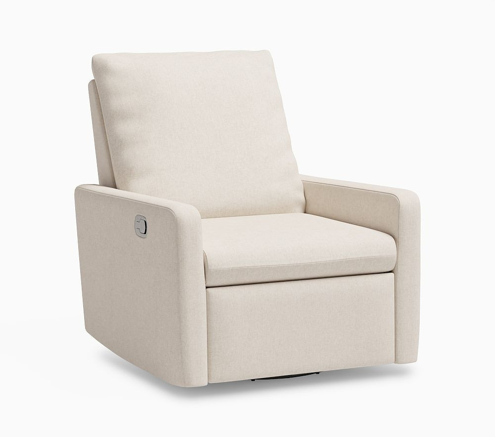 Paxton Small Spaces Swivel Glider Recliner | Pottery Barn Kids