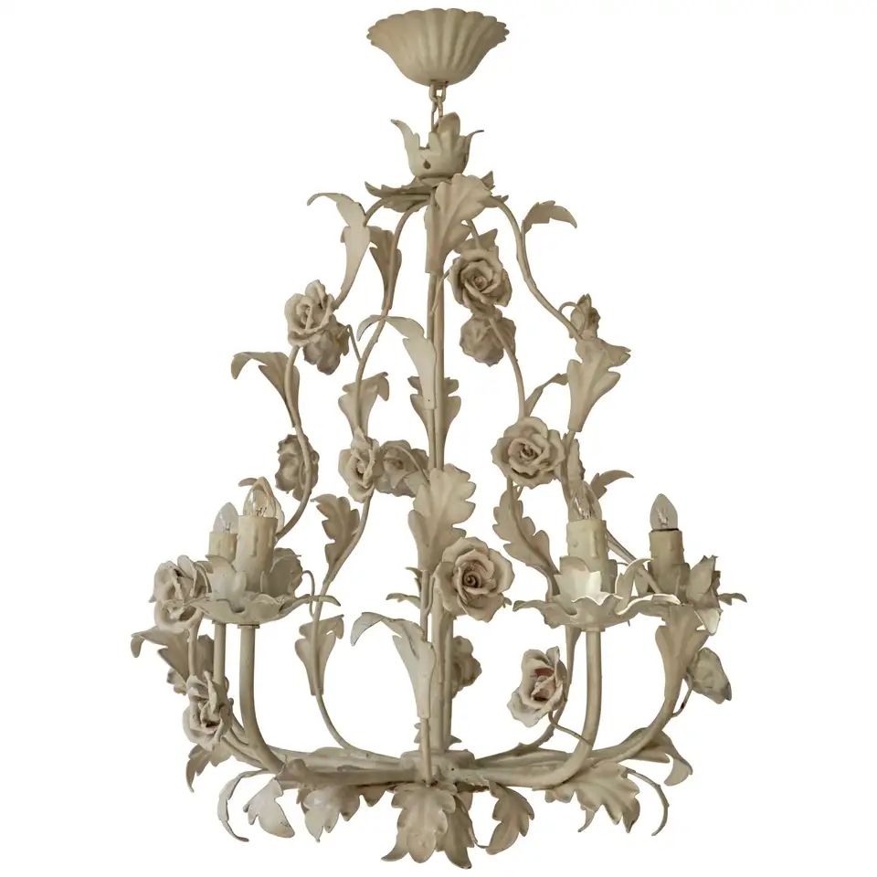 Italian Flower Chandelier | 1stDibs